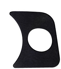 Dash Panel, 1 Gauge Right Side-Black