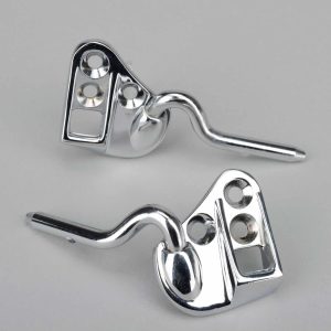 Top Lock Catch W/Visor Arm, Chrome