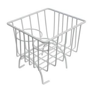 Wire Basket Center Console, Ivory