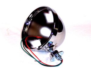 Headlight Shell, Chrome Round Each