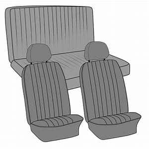 1972-1974  GHIA BLACK SMOOTH SEAT COVERS