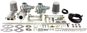 Carburetors, Dual EPC 34 Kit, Bug Dual Port W/Air Cleaners