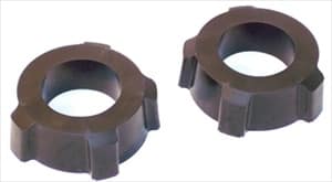 Spring Plate Grommets, Soft Knobby 1 3/4" Black Urethane Pair