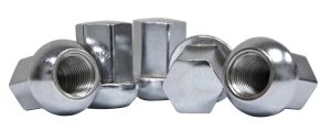 Lug Nuts, Steel Chrome, 14mm (5)