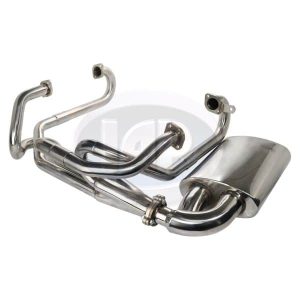 Exhaust System, Hide-A-Way  - 1 5/8 inch w/Muffler Stainless Steel