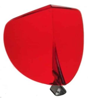Vintage Style Red Hood BI-FLECTOR Windshield Reflector