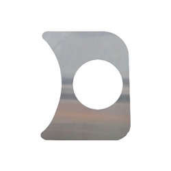 Dash Panel, 1 Gauge Right Side-Chrome