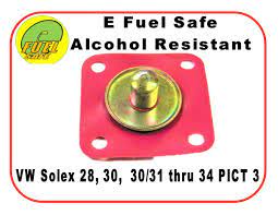 Diaphragm, Solex 28-34 Pic 3, Efuel Safe, Alcohol Resistant, Each