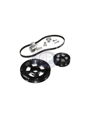 Crankshaft Pulley Serpentine Kit, Black